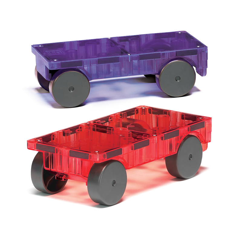 Zestaw do rozbudowy Cars 2 el. Czerwony i Fioletowy MAGNA-TILES