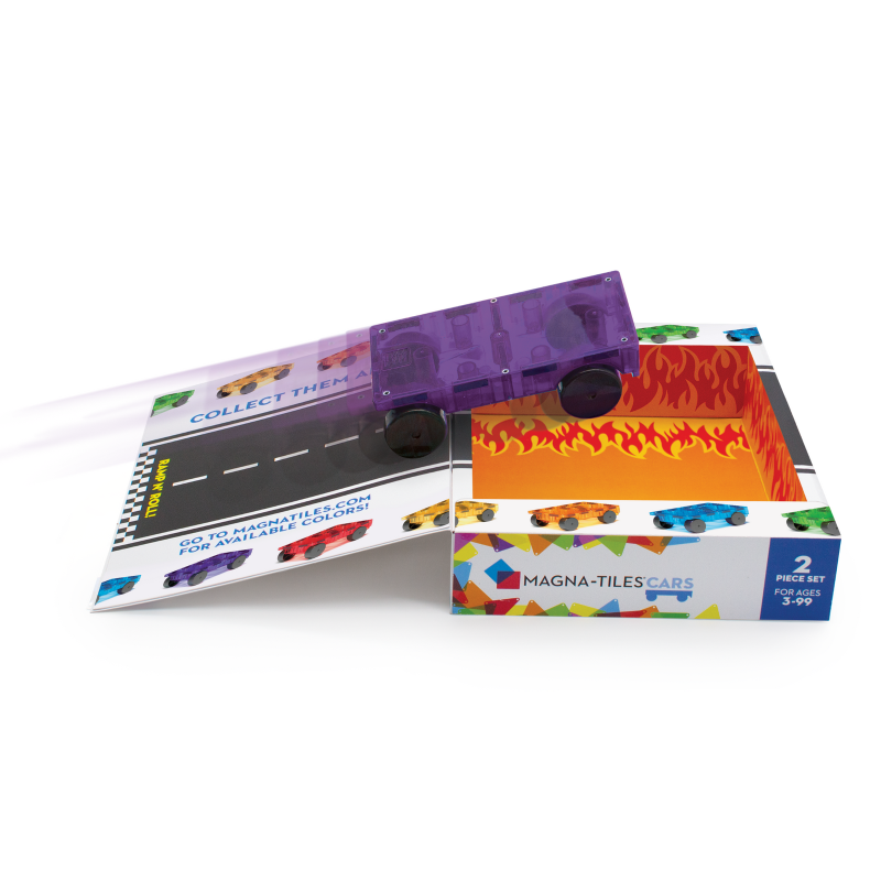 Zestaw do rozbudowy Cars 2 el. Czerwony i Fioletowy MAGNA-TILES