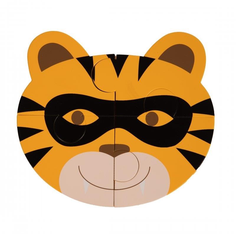 Puzzle Animal tygrys hipo żabka 3 szt Bo Jungle