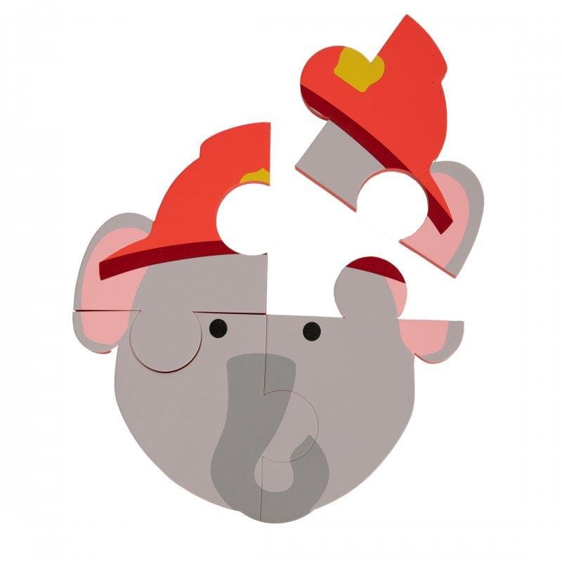 Puzzle Animal panda słoń lew 3 szt Bo Jungle