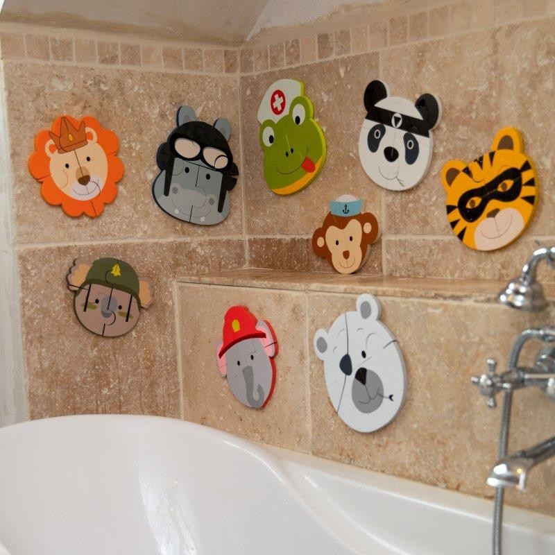 Puzzle Animal panda słoń lew 3 szt Bo Jungle