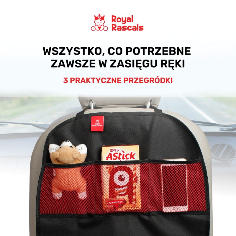 Mata ochronna do samochodu z organizerem 2 szt. Royal Rascals