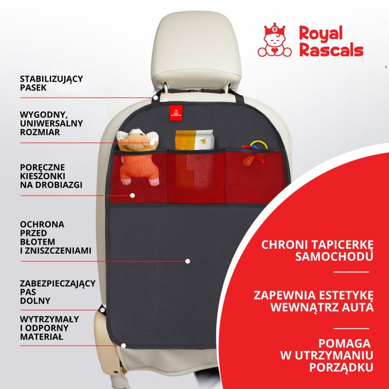 Mata ochronna do samochodu z organizerem 2 szt. Royal Rascals