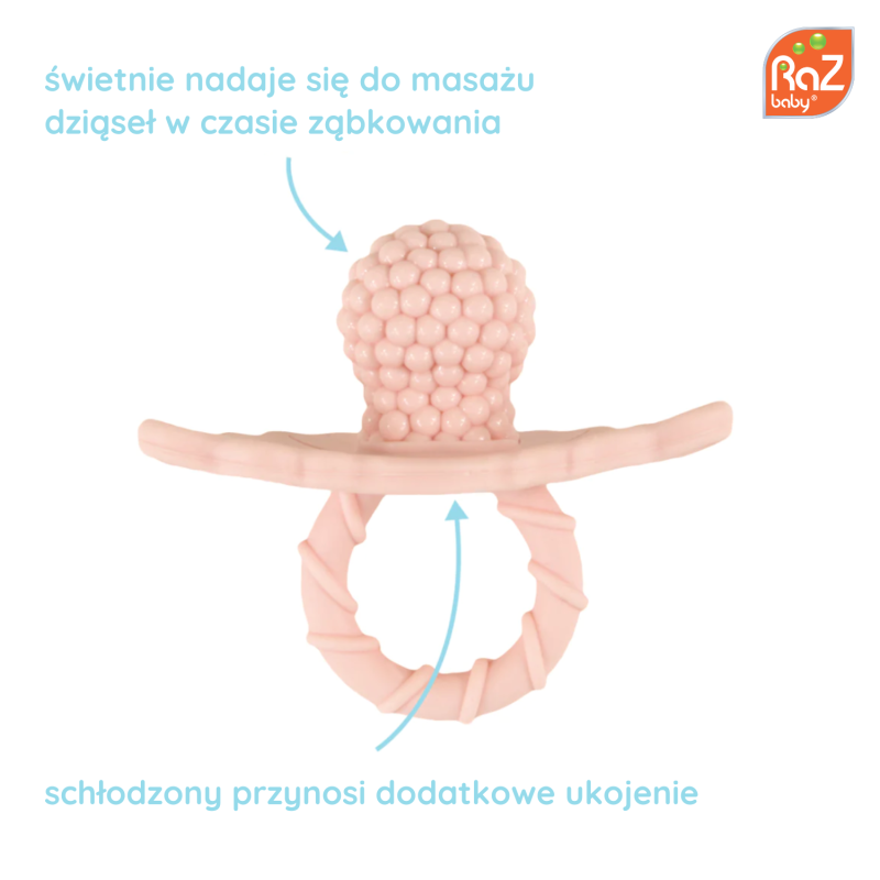 Gryzak Różowa Malina RaZbaby