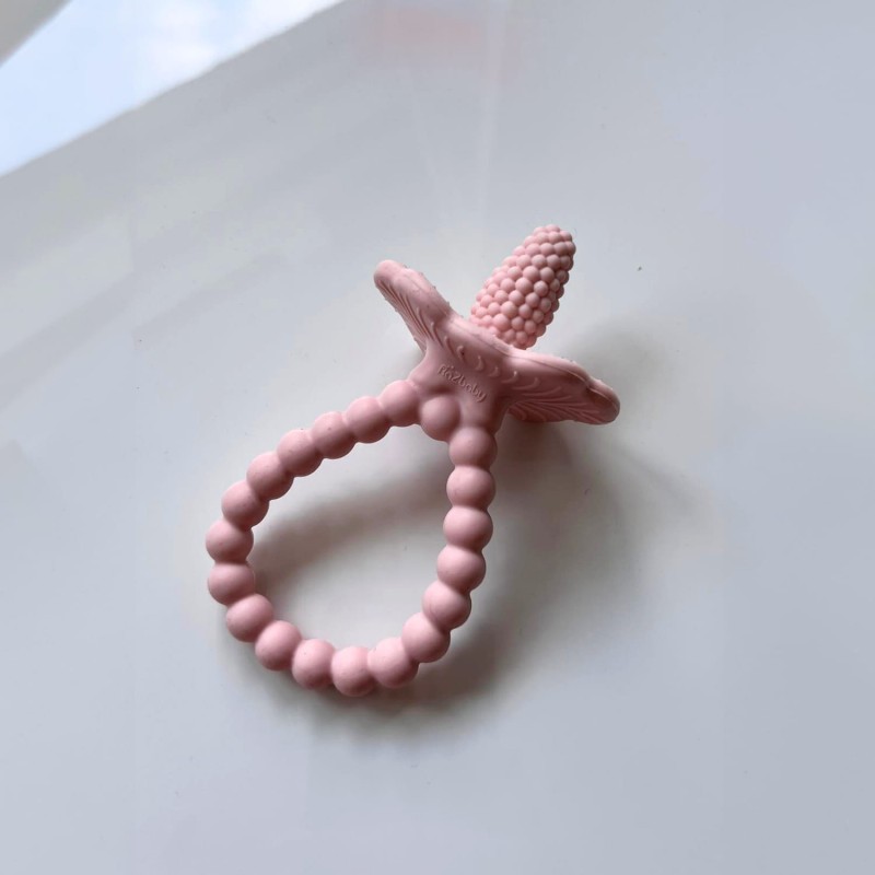 Gryzak silikonowy Soczysta Malina Plus różowy RazBaby