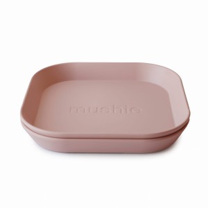 Talerzyki Square Blush 2 szt. Mushie