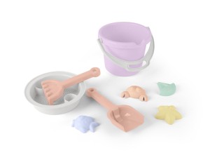 Zestaw do piasku 8 elem. pastel pink Dantoy