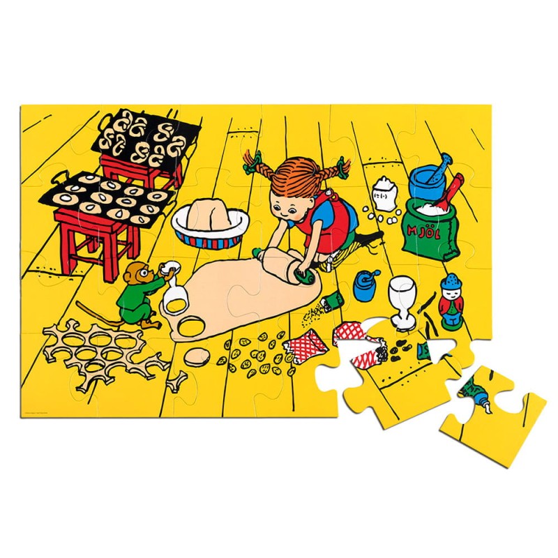 Puzzle Podłogowe Pippi, 24 Szt.