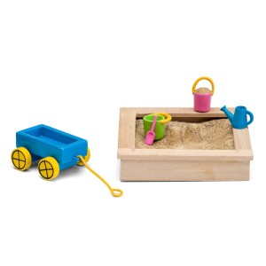 Zestaw Piaskownica Lundby + Zabawki