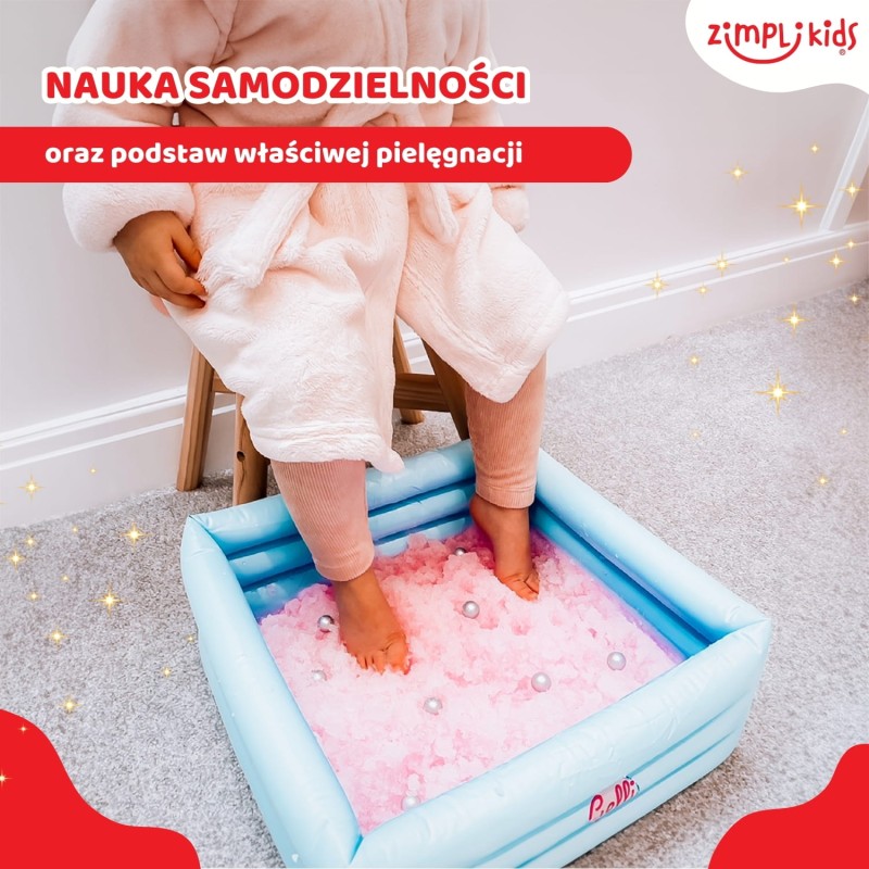 Domowe spa dla stóp z miską, przybornikiem i galaretką Gelli Spa 5+ Zimpli Kids
