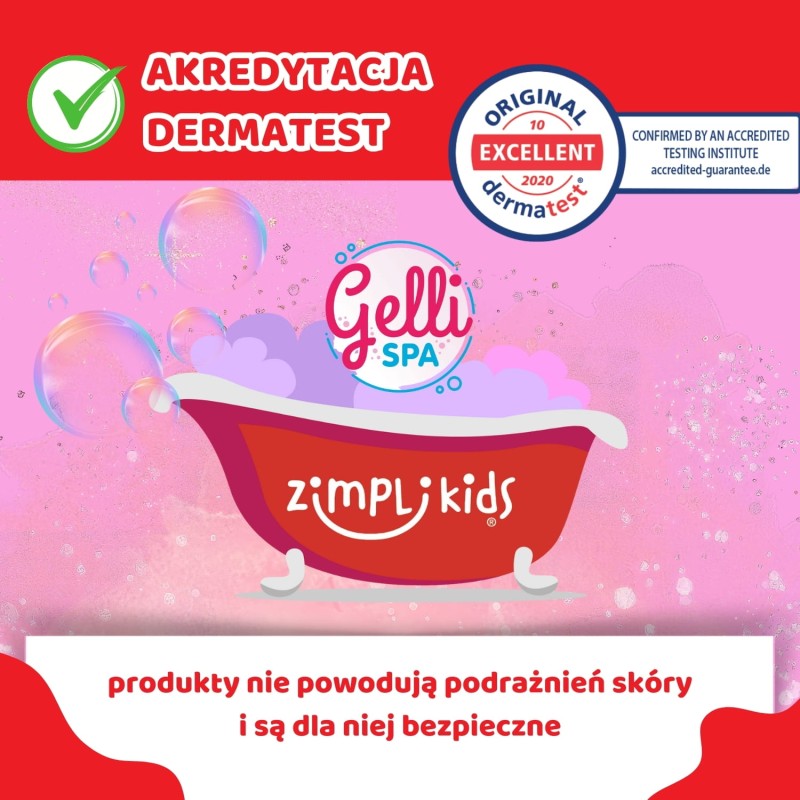 Domowe spa dla stóp z miską, przybornikiem i galaretką Gelli Spa 5+ Zimpli Kids