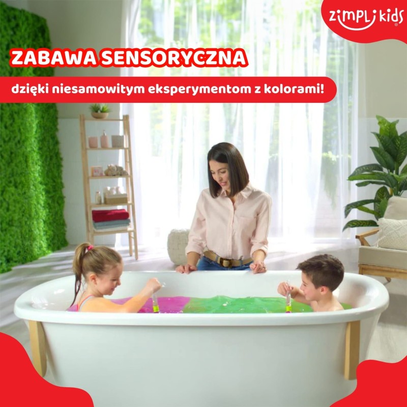 Kule do kąpieli zestaw 4 szt. z pędzlem Baff Bombz Magic Brush 3+ Zimpli Kids