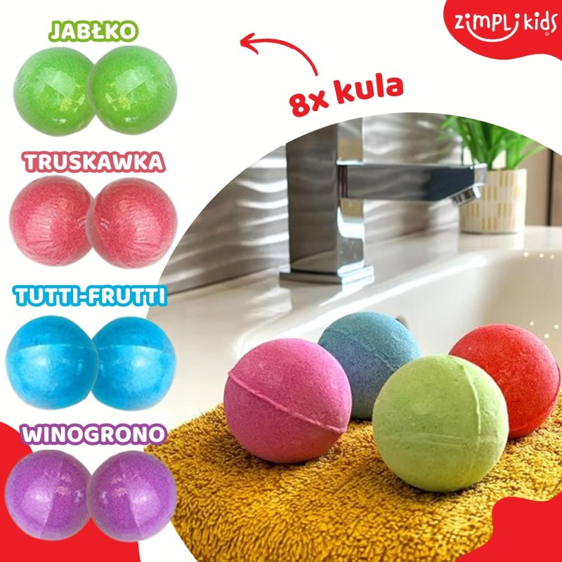 Musujące bomby do kąpieli zmieniające kolor wody Baff Bombz 20 szt. 3+ Zimpli Kids