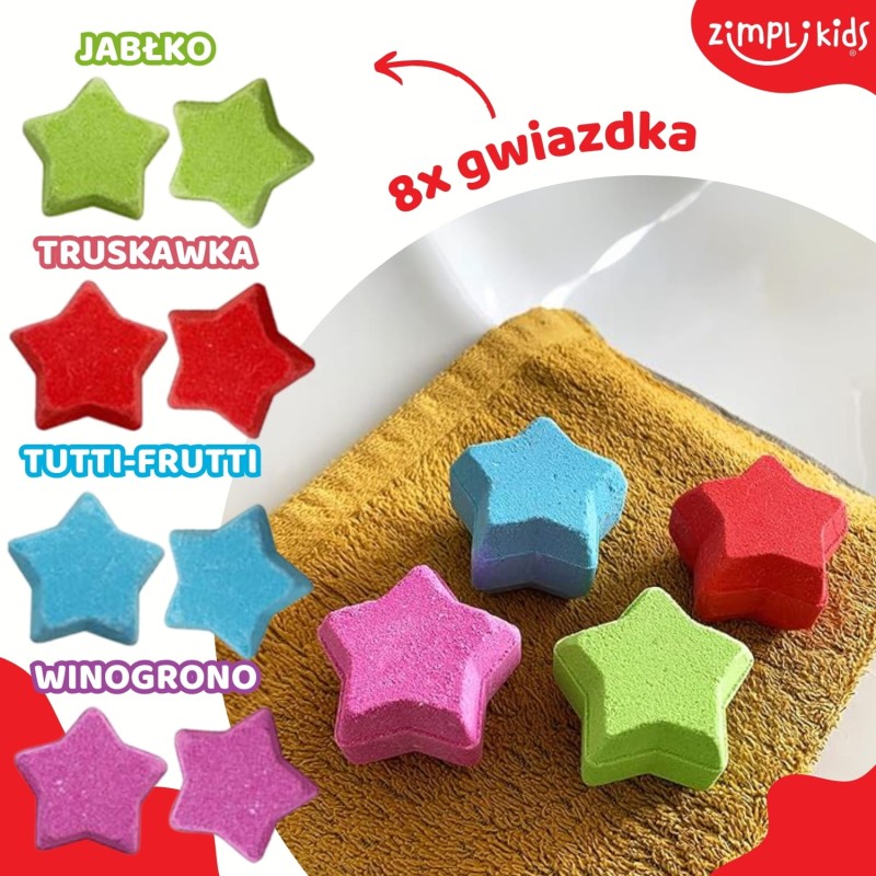 Musujące bomby do kąpieli zmieniające kolor wody Baff Bombz 20 szt. 3+ Zimpli Kids