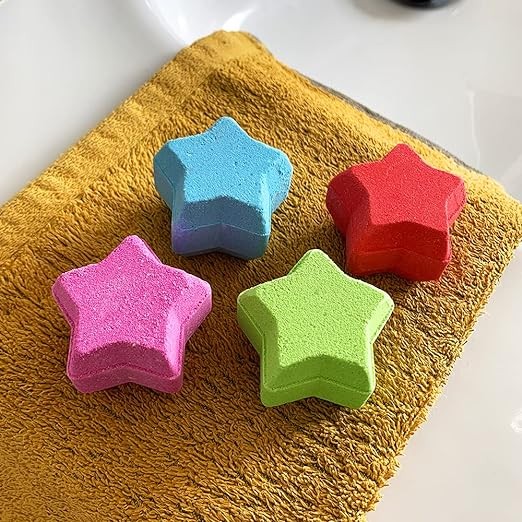 Musujące gwiazdki do kąpieli zmieniające kolor wody Baff Bombz 4 szt. 3+ Zimpli Kids