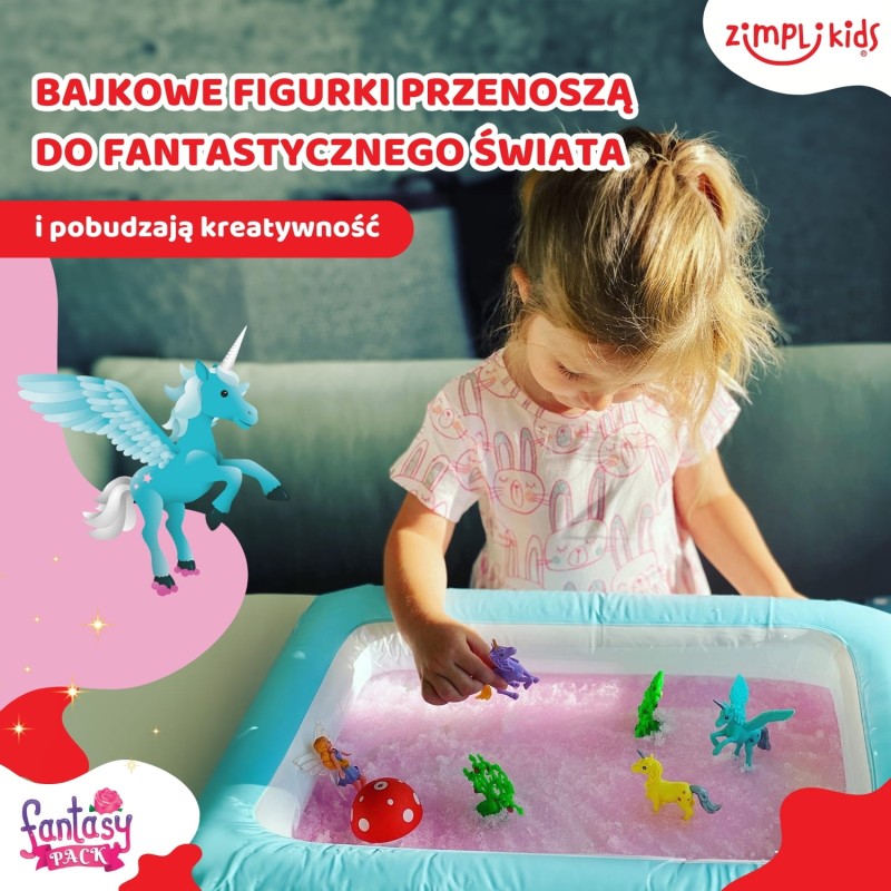 Zestaw do tworzenia gelli z figurkami i tacą Gelli Worlds Fantasy Pack 3+ Zimpli Kids
