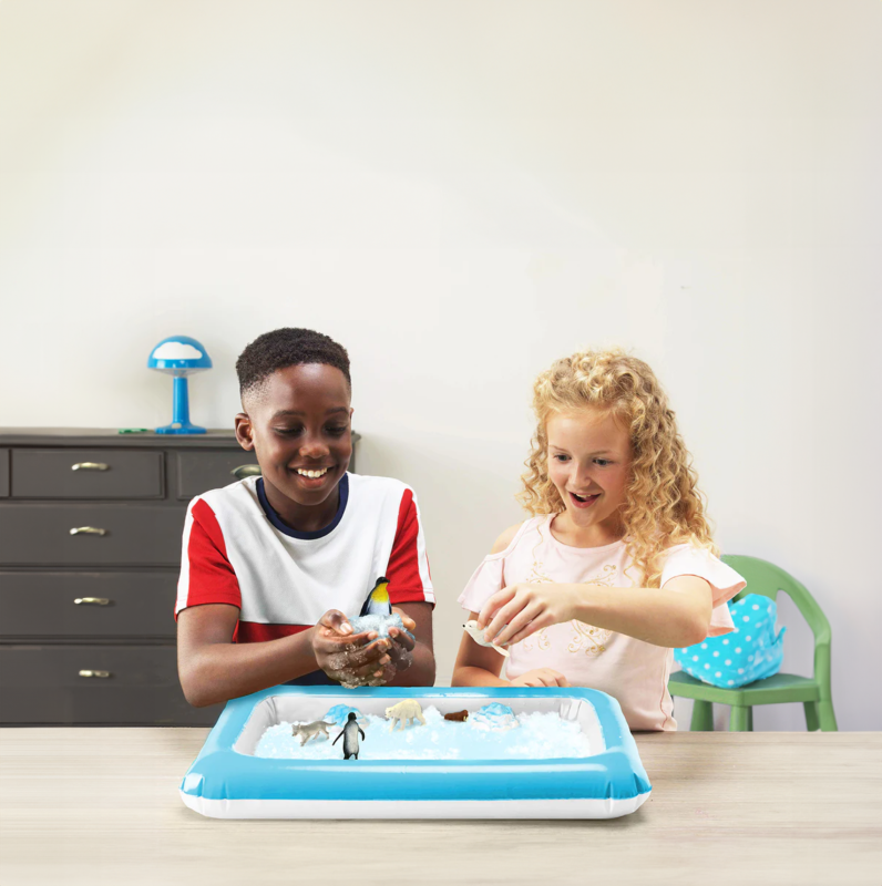 Zestaw do tworzenia śniegu z figurkami i tacą Sno World Arctic Adventure 3+ Zimpli Kids