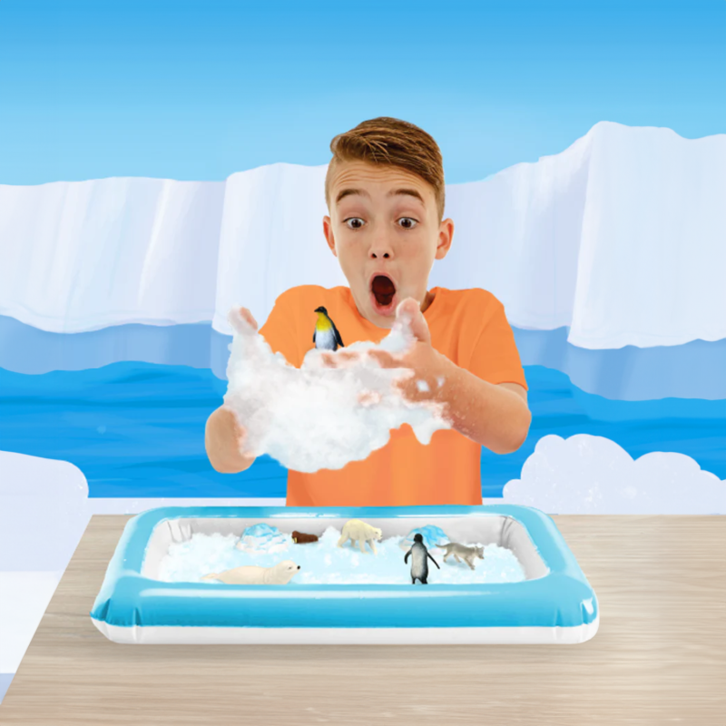 Zestaw do tworzenia śniegu z figurkami i tacą Sno World Arctic Adventure 3+ Zimpli Kids