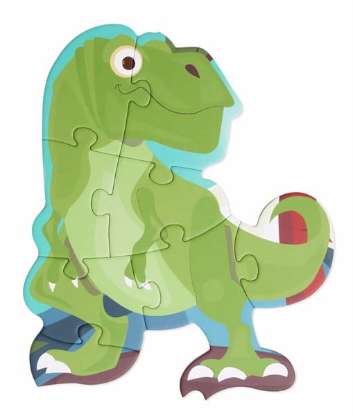 Puzzle 2 w 1 podłogowe i pierwsze puzzle - Dinozaury 80 el. Scratch