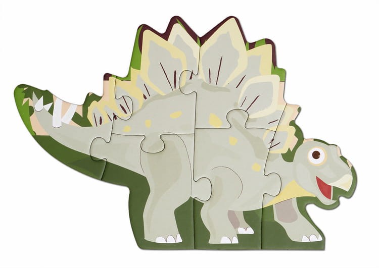 Puzzle 2 w 1 podłogowe i pierwsze puzzle - Dinozaury 80 el. Scratch