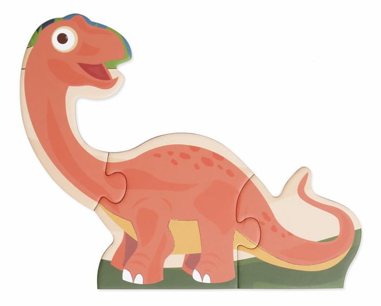 Puzzle 2 w 1 podłogowe i pierwsze puzzle - Dinozaury 80 el. Scratch