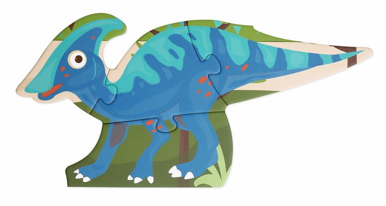 Puzzle 2 w 1 podłogowe i pierwsze puzzle - Dinozaury 80 el. Scratch