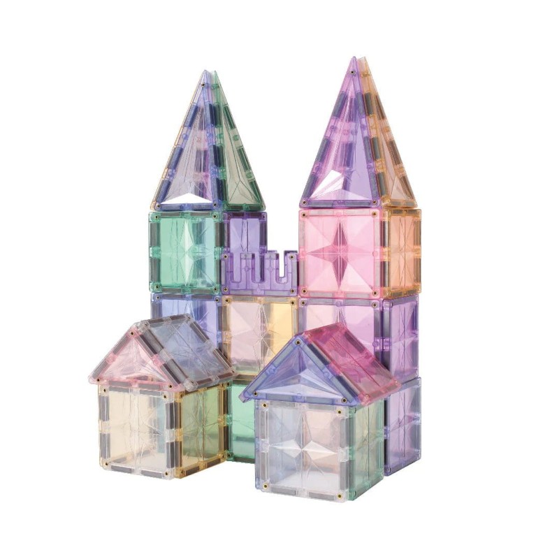Klocki magnetyczne Large Creative Pack Pastel - 125 el.  Cleverclixx