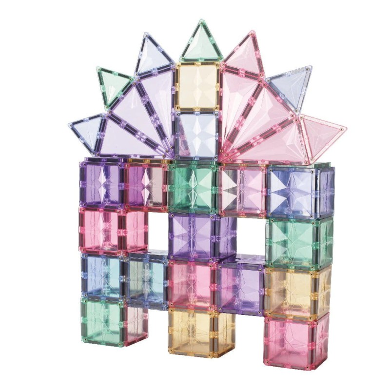 Klocki magnetyczne Large Creative Pack Pastel - 125 el.  Cleverclixx