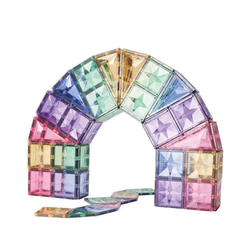 Klocki magnetyczne Large Creative Pack Pastel - 125 el.  Cleverclixx