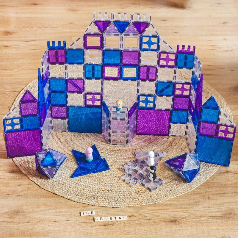Klocki magnetyczne Mega Ice Crystal Pack - 180 el.  Cleverclixx