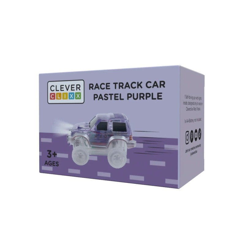 Race Track Car Pastel Purple Cleverclixx