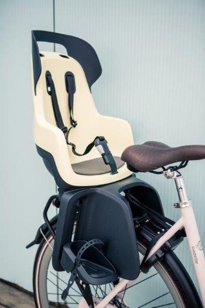 Fotelik rowerowy Bobike GO 1P do ramy Macaron Grey