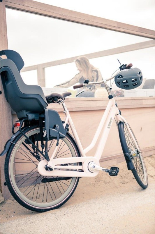 Fotelik rowerowy Bobike GO 1P do ramy Macaron Grey
