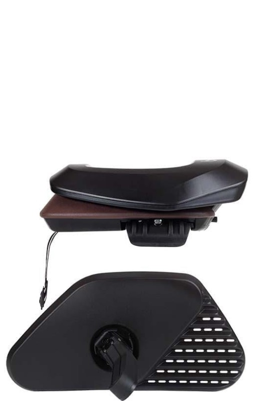 Fotelik rowerowy Bobike Junior ONE black/dark brown