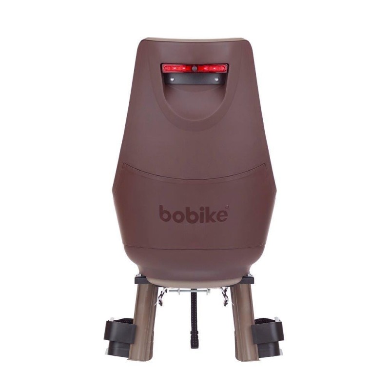 Fotelik rowerowy Exclusive Maxi PLUS LED bagażnik toffee brown