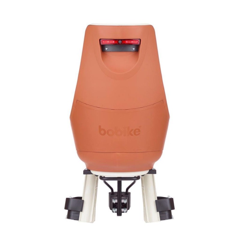 Fotelik rowerowy Exclusive Maxi PLUS LED 1P rama cinnamon brown