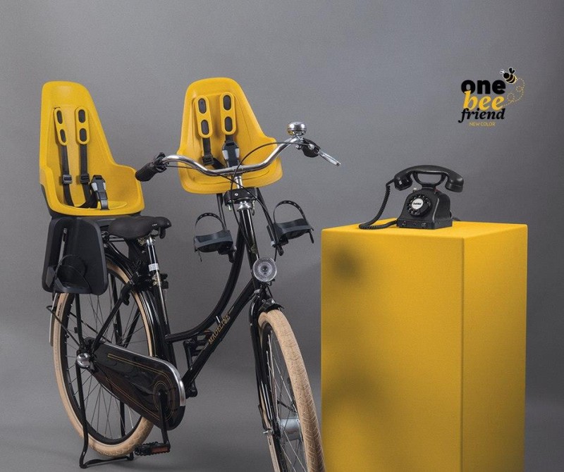 Fotelik rowerowy Bobike ONE mini mighty Mustard