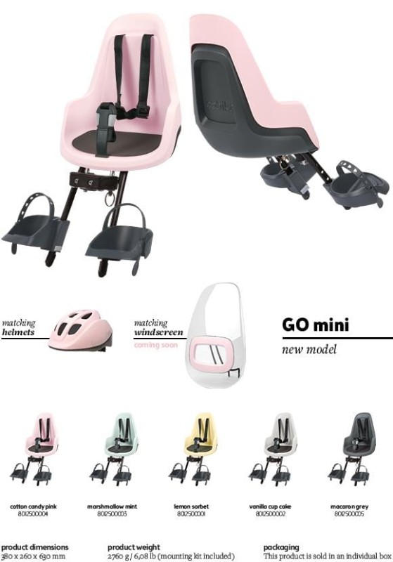 Fotelik rowerowy Bobike GO MINI lemon sorbet