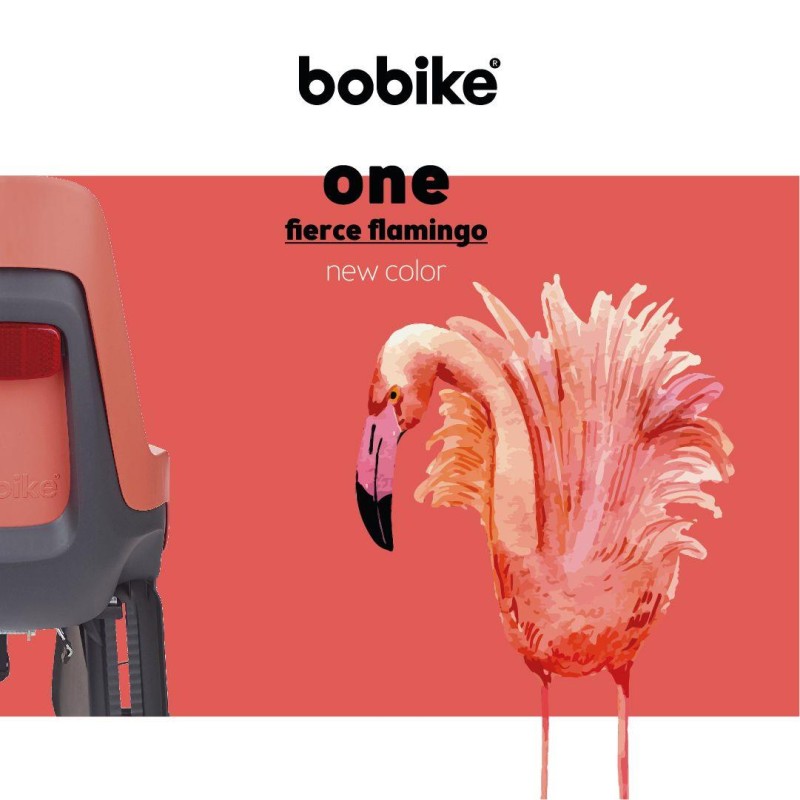 Fotelik rowerowy Bobike ONE mini fierce flamingo