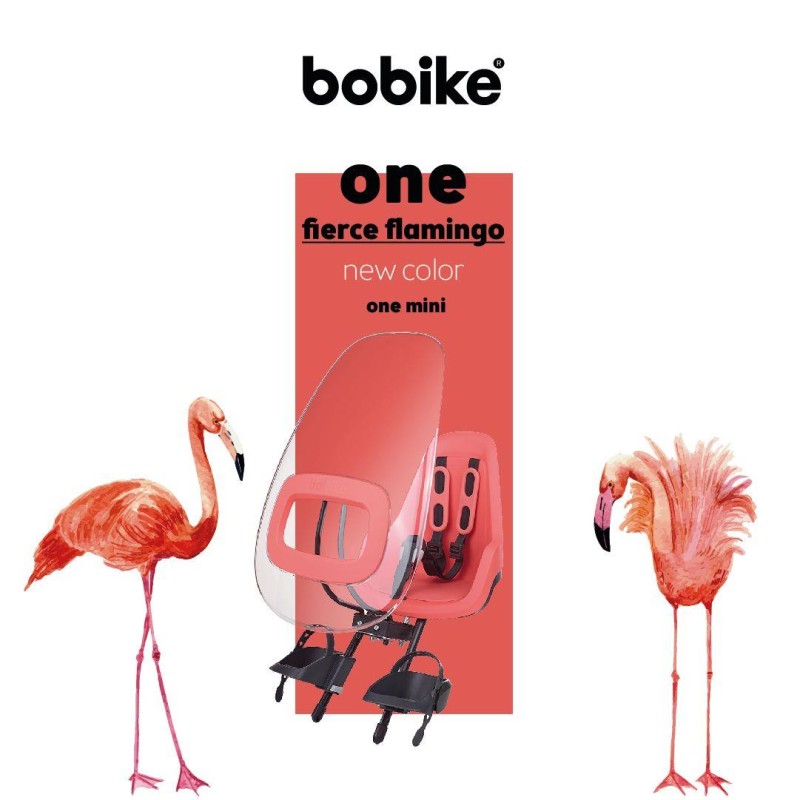 Fotelik rowerowy Bobike ONE mini fierce flamingo
