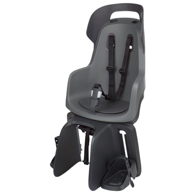 Fotelik rowerowy Bobike GO bagażnik MIK HD Macaron Grey