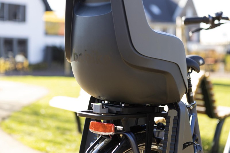 Fotelik rowerowy Bobike GO bagażnik MIK HD Vanilla Cup