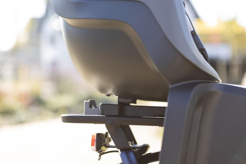 Fotelik rowerowy Bobike GO bagażnik MIK HD Vanilla Cup