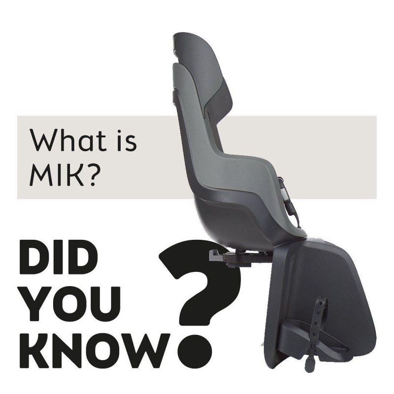 Fotelik rowerowy Bobike GO bagażnik MIK HD Vanilla Cup