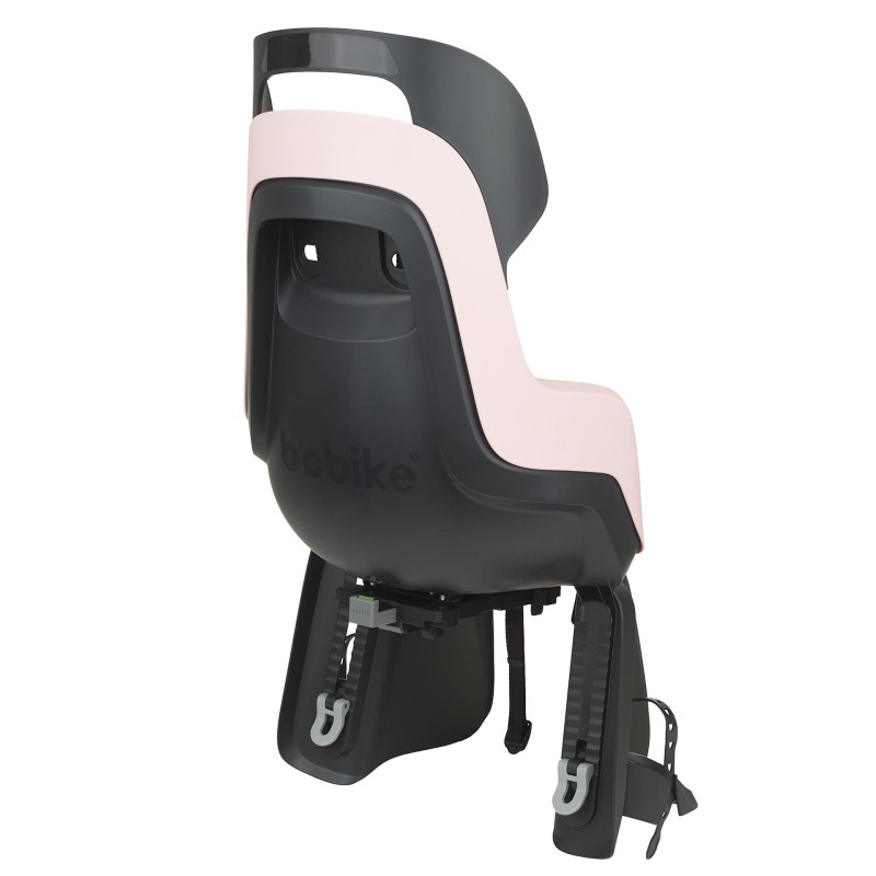 Fotelik rowerowy Bobike GO bagażnik MIK HD Candy Pink