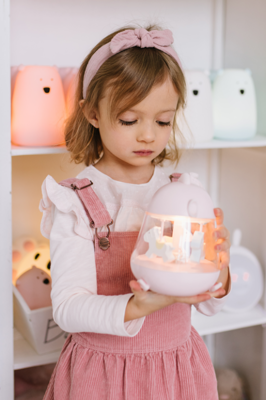 Kurczaczek Lampka z Pozytywką Różowa Rabbit & Friends