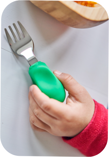 Sztućce widelec łyżka Etap 2 Grey Nana's Manners