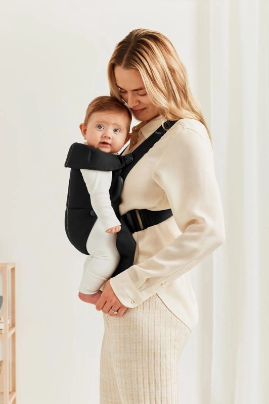 BABYBJORN MINI Woven – nosidełko, Czarny