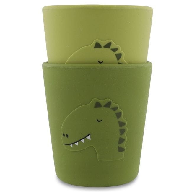 Dinozaur Silikonowe Kubki 2 szt. Trixie Baby