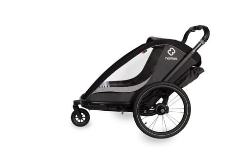 Hamax - Przyczepka rowerowa COCOON, podwójna - Grey/black